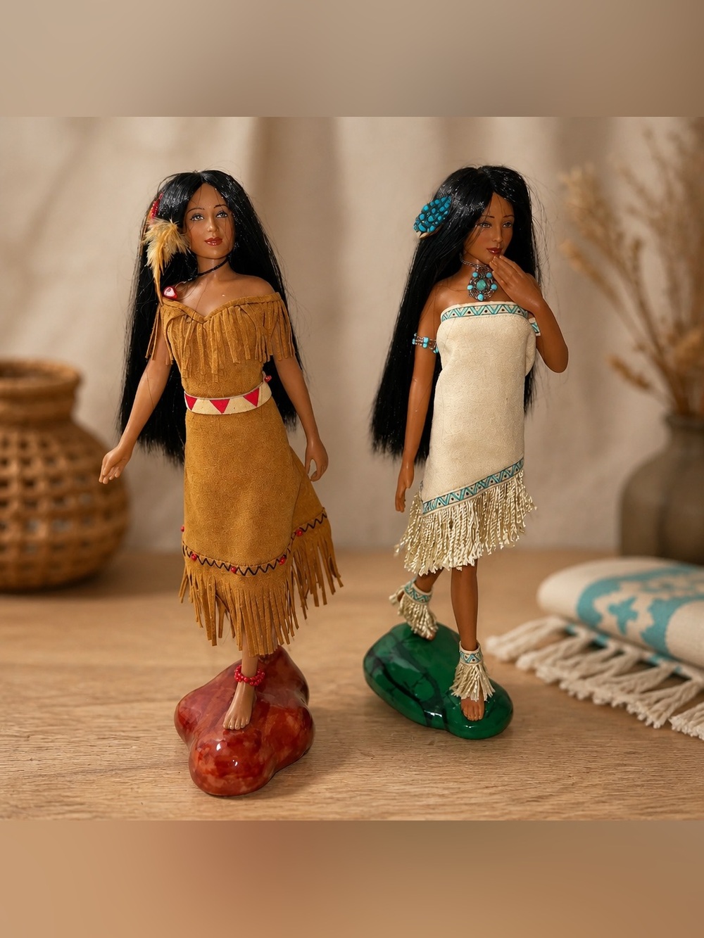 Native American figurines from the Ashton-Drake Galleries